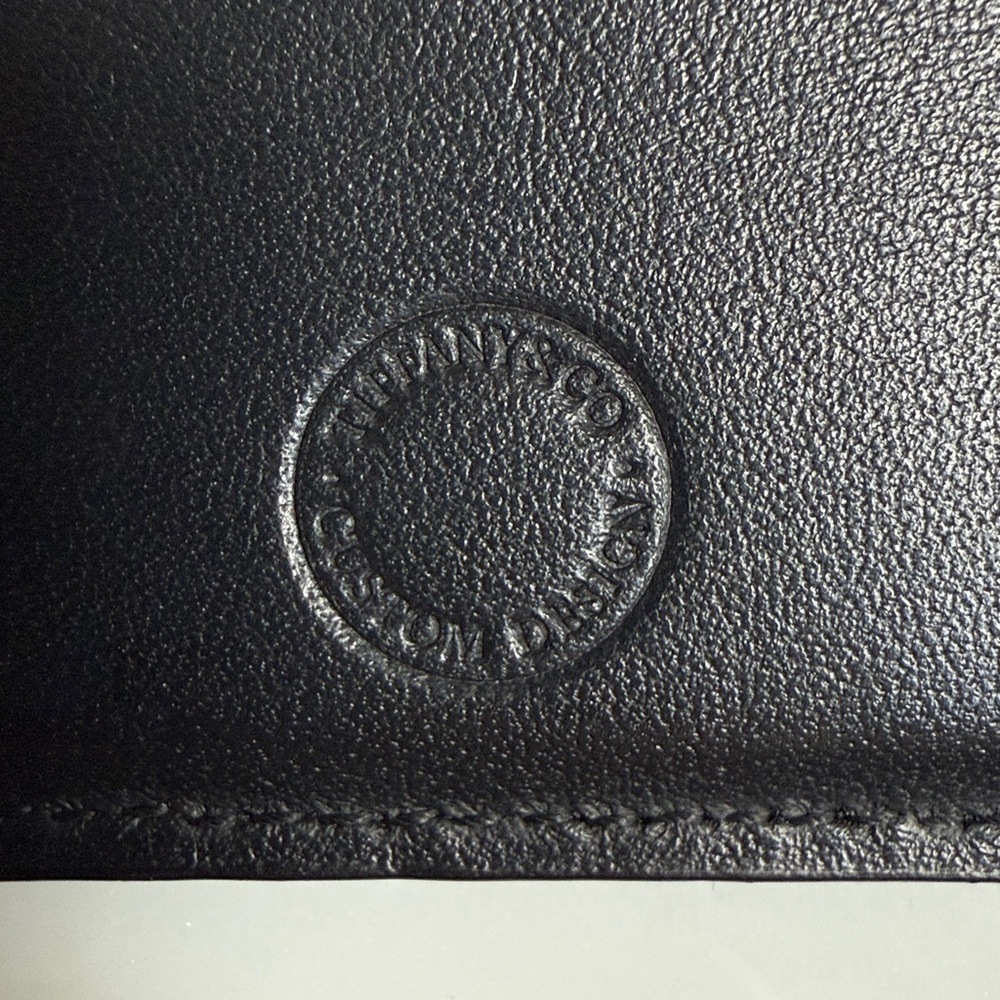 Tiffany & Co. Black Card Holder with Blue Box NEW - Picture 5 of 6
